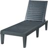 Sonnenliege Ateleta 172x58 cm Schwarz [casa. pro] Bild 2