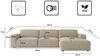 Kaiser Möbel Ecksofa Ecksofa Cursal L-Form – modular, modern, unvergleichlich bequem, Einzelsofa Bild 3