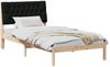 vidaXL Bettgestell mit gepolstertem Kopfteil Braun 100 x 200 cm 878841 Bild 3