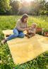 Bettauflage 200 x 100 cm aus Lammfell pflanzliche Gerbung Bild 5