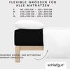 Schlafgut 'Casual' Spannbettlaken, für Matratzen bis 25 cm Höhe, 100% Bio-Baumwolle, Off-black, S 90x190 cm - 100x200 cm Bild 3