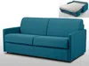 Schlafsofa 3-Sitzer CALIFE - Stoff - Türkis - Liegefläche: 140 cm - Matratzenhöhe: 14 cm Bild 3
