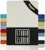 STUDIO Spannbettlaken Basic Topper, viele Größen, 100% Baumwolle, OEKO-TEX 100, Jersey, Baumwolle, Gummizug: rundum, (1 Stück), 90x200 cm Topper Spannbetttuch bis 14 cm Höhe - Schnee Bild 5