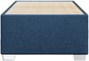 vidaXL Bettgestell ohne Matratze Blau 80x200 cm Stoff 3284435 Bild 4