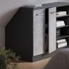 Küchenschrank für Dachschrägen R-Line Beton 60 cm mit 2 Türen, Schrankkorpus 60 cm Tiefe Vicco Bild 4