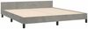 Doppelbett, Bettgestell Modernen ohne Matratze Hellgrau 160x200 cm Samt d2514e Bild 5