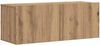7-tlg. TV-Schrank, Lowboard TV Set Wandmontage Artisan-Eiche Holzwerkstoff Bild 4