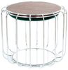 Beistelltisch / Pouf Comfortable 110 Dunkelgrün / Silber Bild 2