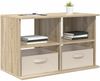 vidaXL TV-Ständer mit Schubladen Sonoma-Eiche 79 x 40 x 48 cm 8000462 Bild 3