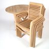 Teakmöbel Set 4 Stühle Cosenza + Klapptisch Salerno von Teako Design Bild 2