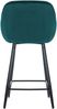 CLP Barhocker Gibson Samt, Sitzhöhe 76 cm,dunkelgrün Bild 3