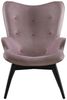 Sessel Metall und Polyester Rosa und Schwarz Bild 2