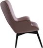 Sessel Metall und Polyester Rosa und Schwarz Bild 3