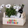 Herz & Heim Geschenkbox aus Holz zum Befüllen mit buntem "Happy Birthday" Aufdruck Bild 2