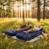 Avenli® aufblasbares 4 in 1 Luftbett Set / Campingmatratzen inklusive 2 Kissen 2 x 191 x 73 x 22 cm Bild 2