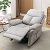 Merax Relaxsessel & -liegen Einzelsessel Fernsehsessel Ausziehließer Liegestuhl Stoffsessel Liege Einlades Sofa Akzent Stuhl, grau Bild 3