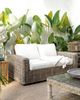 More2Home Loungesofa Rattan-Sofa, SPLIT, 2-sitzig, 150 cm grau Bild 2