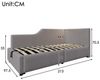 HAUSS SPOLE Schlafsofa 90x200cm mit hydraulischem Stauraum, Leselicht, Ladefunktion, Grau Bild 4