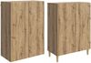 vidaXL Schrankset 2 pcs Artisan-Eiche Holzwerkstoff 3416708 Bild 3