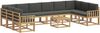 vidaXL Outdoor-Sofagarnitur mit Kissen 11 pcs Weiß und Anthrazit 3388321 Bild 2