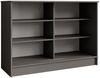 Beautysofa Kommode mit 2 Schiebetüren HORIZON (in 100 cm, 120 cm oder 160 cm, verschiedene Farben: Eiche Artisan, Schwarz, Weiß, Kaschmir), mit dekorativen Lamellen Bild 3
