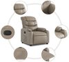 vidaXL Relaxsessel Cappuccino-Braun Kunstleder 374139 Bild 5