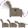 vidaXL Relaxsessel Cappuccino-Braun Kunstleder 374139 Bild 4