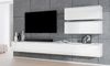 AX LIVING Wohnwand weiß Loriano V Matt/Hochglanz Anbauwand 300 cm Bild 3