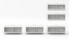 AX LIVING Wohnwand weiß Loriano V Matt/Hochglanz Anbauwand 300 cm Bild 5