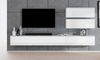 AX LIVING Wohnwand weiß Loriano V Matt/Hochglanz Anbauwand 300 cm Bild 4