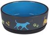 Flamingo Futternapf Futter- und Trinknapf Cori rund dunkelgrau/blau Bild 1