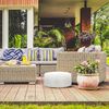 Aufblasbarer Hocker in Creme Bild 2
