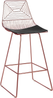 Set mit 2 Barstühlen BISBEE Metall Roségold Bild 4