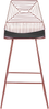 Set mit 2 Barstühlen BISBEE Metall Roségold Bild 5