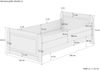 Weißes Seniorenbett extra hoch 90x200 Zubehör wählbar V-60.42W-09ohne Zubehör Bild 4