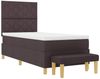 vidaXL Boxspringbett mit Kissen Dunkelbraun 200 x 100 cm Stoff 3344355 Bild 4