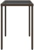 vidaXL Gartentisch mit Glasplatte Braun 115x54x74 cm Poly Rattan 365074 Bild 5
