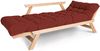 Marior HOME 'ALLEGRO' Klappsofa, Buchenholz, Unbehandelt, Rot Bild 2