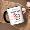 GRAVURZEILE Tasse mit Spruch - Du bist der schönste Zufall meines Lebens - für Paare, Keramik, Farbe: Schwarz & Weiß Bild 3