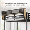 MODFU Hochbett Funktionsbett Kinderbett (90x200 cm mit Regal & Sicherheitsleiter, Platzsparendes Metallbett, für Kinder, Jugendliche & kleine Wohnungen) ohne Matratze Bild 2