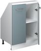 Küchenschrank für Dachschrägen R-Line Blau-Grau 60 cm mit 2 Türen Vicco Bild 5