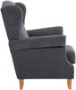 Ohrensessel Katria Bezug Veloursstoff Buche natur / anthrazit 22839 Bild 2
