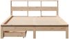 vidaXL Massivholzbett mit Regal ohne Matratze 140x200 cm Kiefernholz 3309809 Bild 4