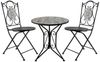 HTI-Living Garten-Essgruppe Sitzgruppe Metall Bistro Set mit Motiv Algier für Balkon und Terrasse, (Set, 3-tlg, 1 Tisch 2 Stühle), Sitzgruppe Essgruppe Balkonset Bild 2