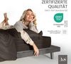 Bettwaesche-mit-Stil Mako-Satin Spannbettlaken Espresso Braun 80x200cm Bild 4