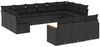 vidaXL 13-tlg. Garten-Sofagarnitur mit Kissen Schwarz Poly Rattan 3258856 Bild 2