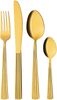 Besteckset Athen, 16-teilig, 4 Personen, gold, Edelstahl Bild 2
