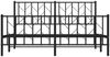 vidaXL Bettgestell mit Kopf- und Fußteil Metall Schwarz 150x200 cm 374457 Bild 5