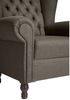Ohrenbackensessel Katreen Bezug Flachgewebe Buche nussbaum dunkel / braun 22802 Bild 5