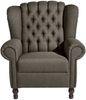 Ohrenbackensessel Katreen Bezug Flachgewebe Buche nussbaum dunkel / braun 22802 Bild 2